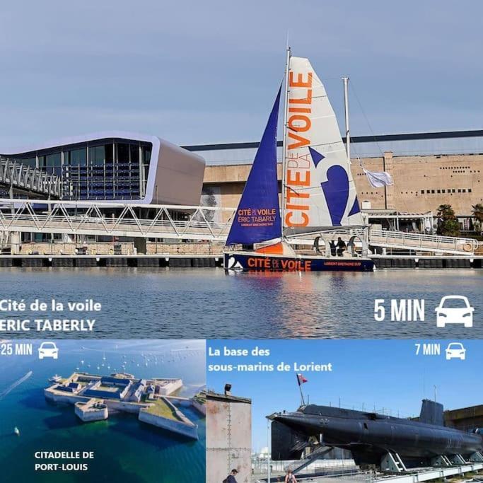 T3 Proche Centre Ville Gare Sncf Plage Avec Parkink Prive Lorient Dış mekan fotoğraf