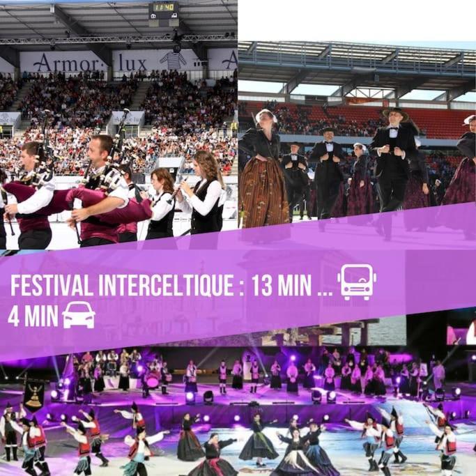T3 Proche Centre Ville Gare Sncf Plage Avec Parkink Prive Lorient Dış mekan fotoğraf